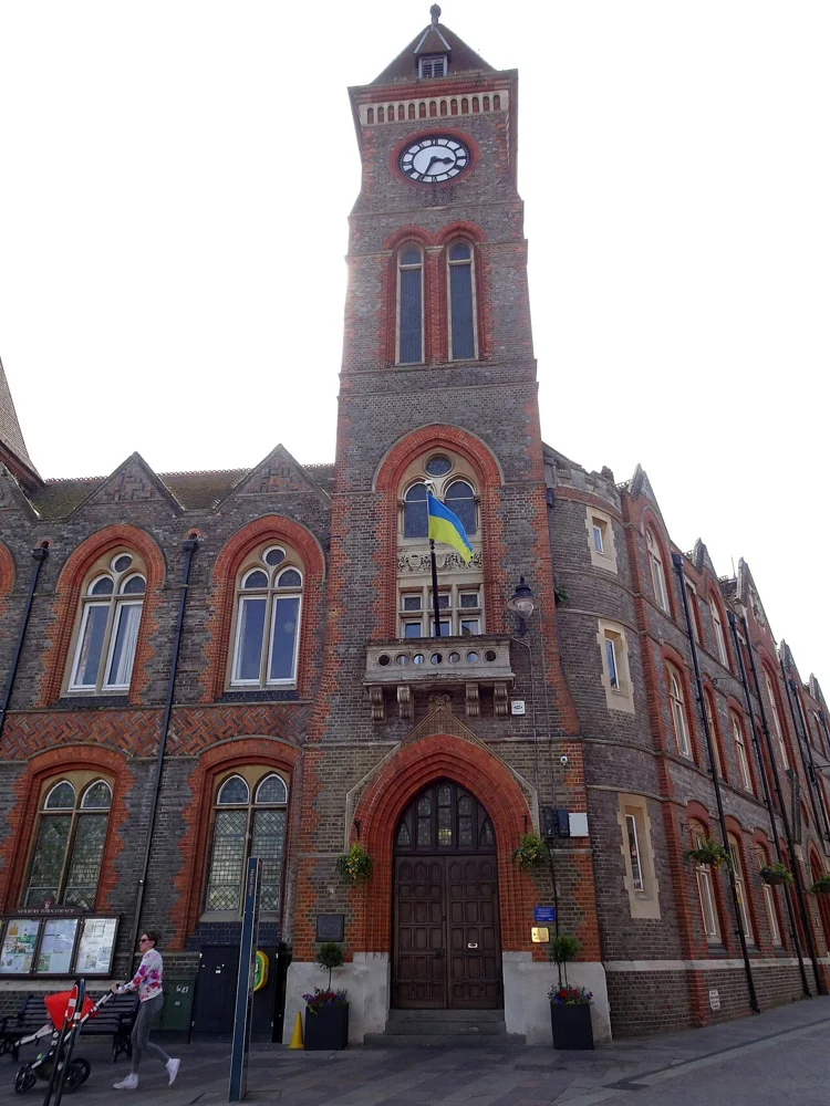 Historic red-brick building in Newbury