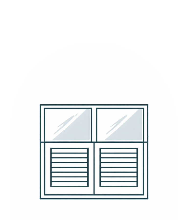 Half Height/Cafe Style Window Shutters